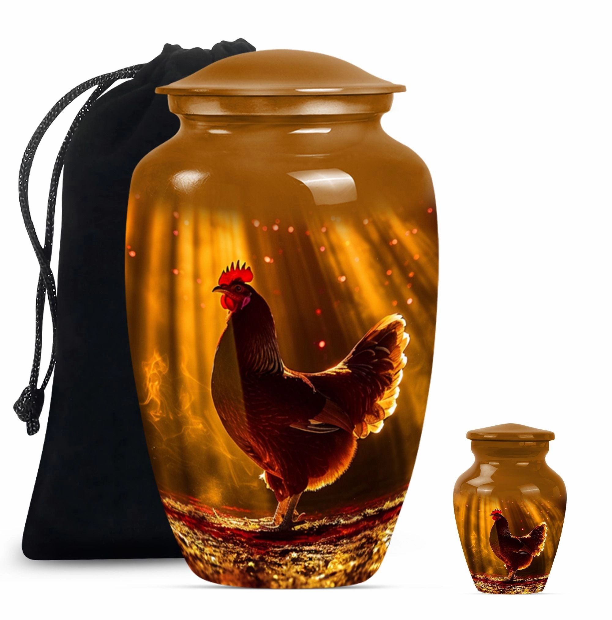 Loving Remembrance Chicken Urn For Storing Adult Human Ashes