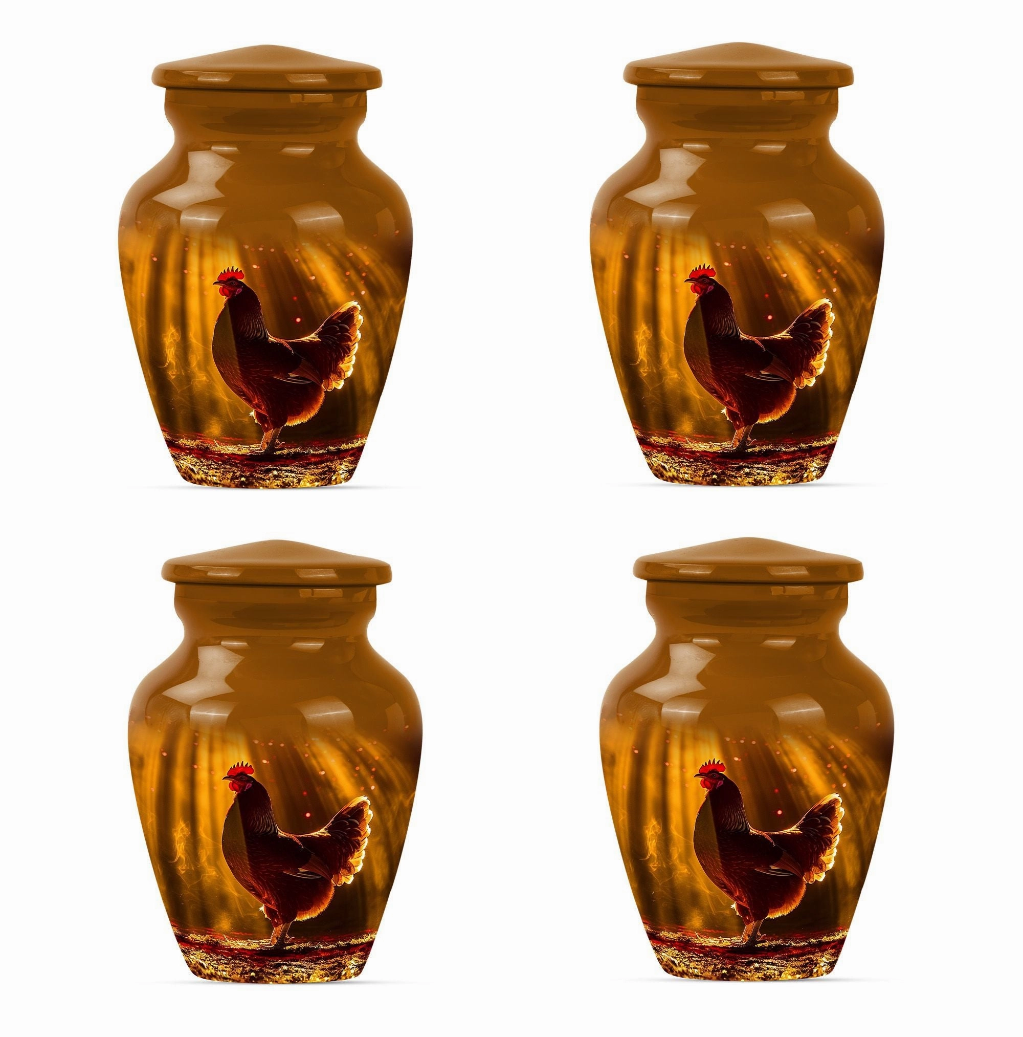 Loving Remembrance Chicken Urn For Storing Adult Human Ashes