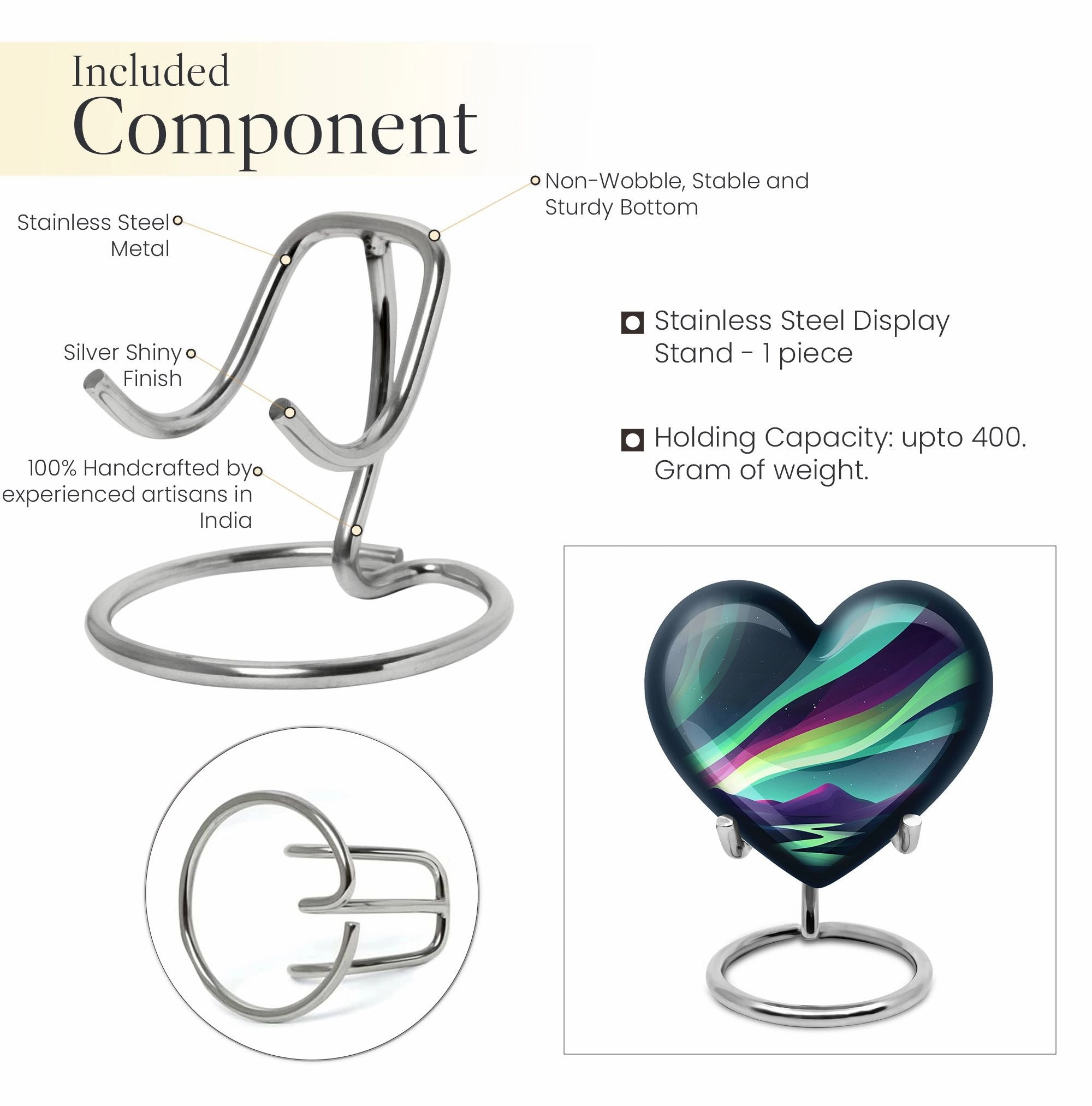 Luminous Northern Lights: Burial Cremation Urn for Farewell