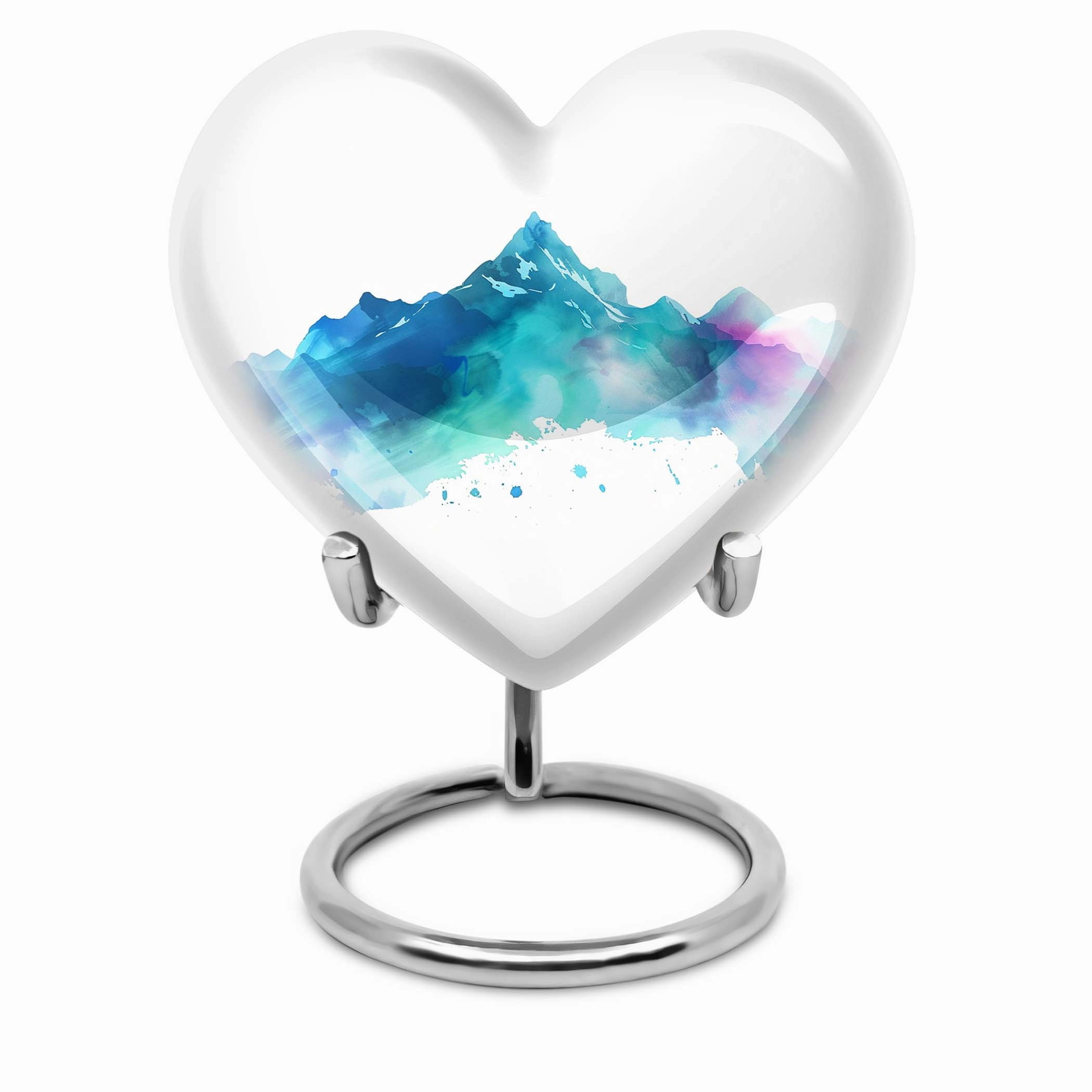 Majestic Mountain Landscape Cremation Urn for Remembrance