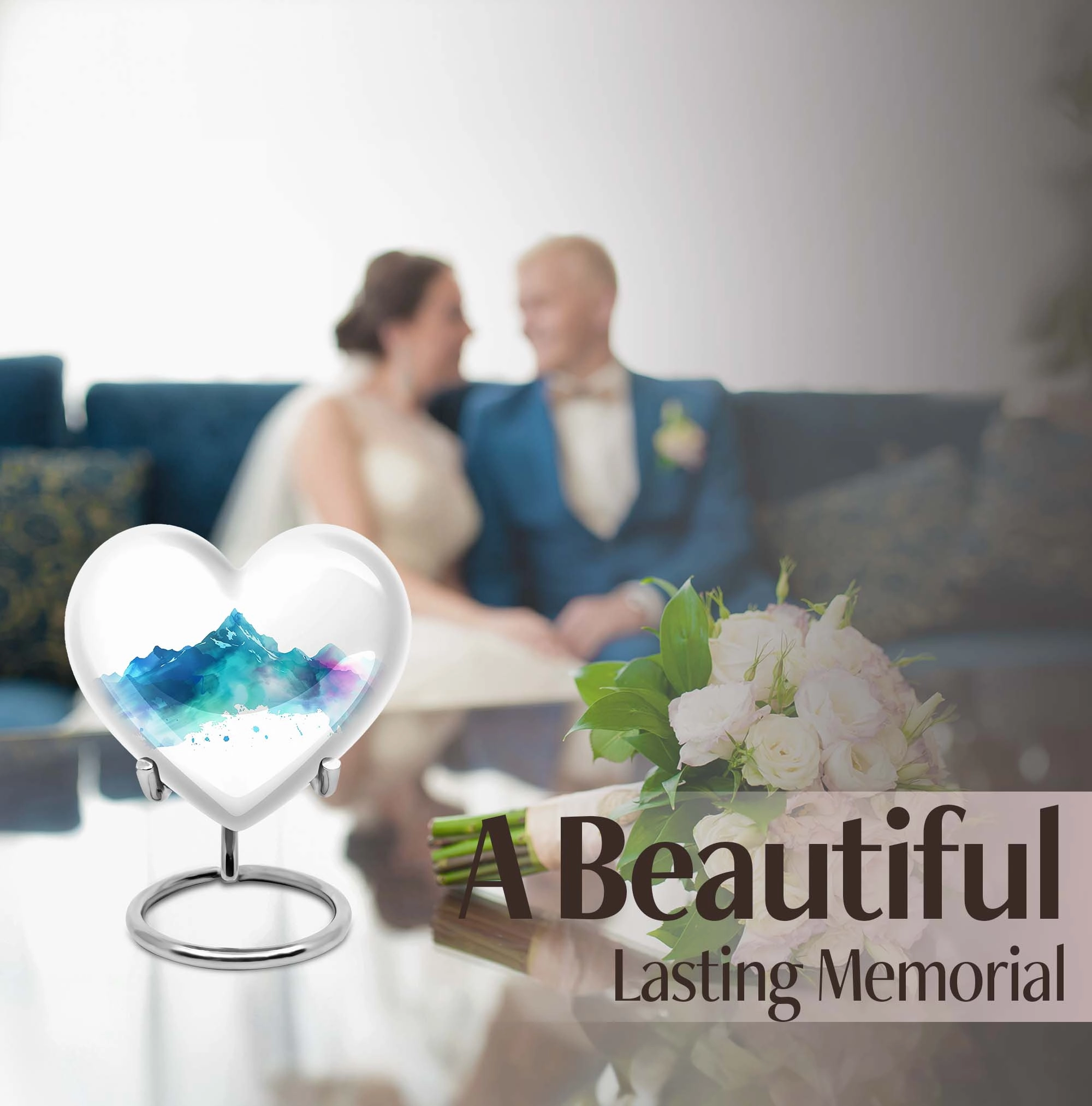 Majestic Mountain Landscape Cremation Urn for Remembrance