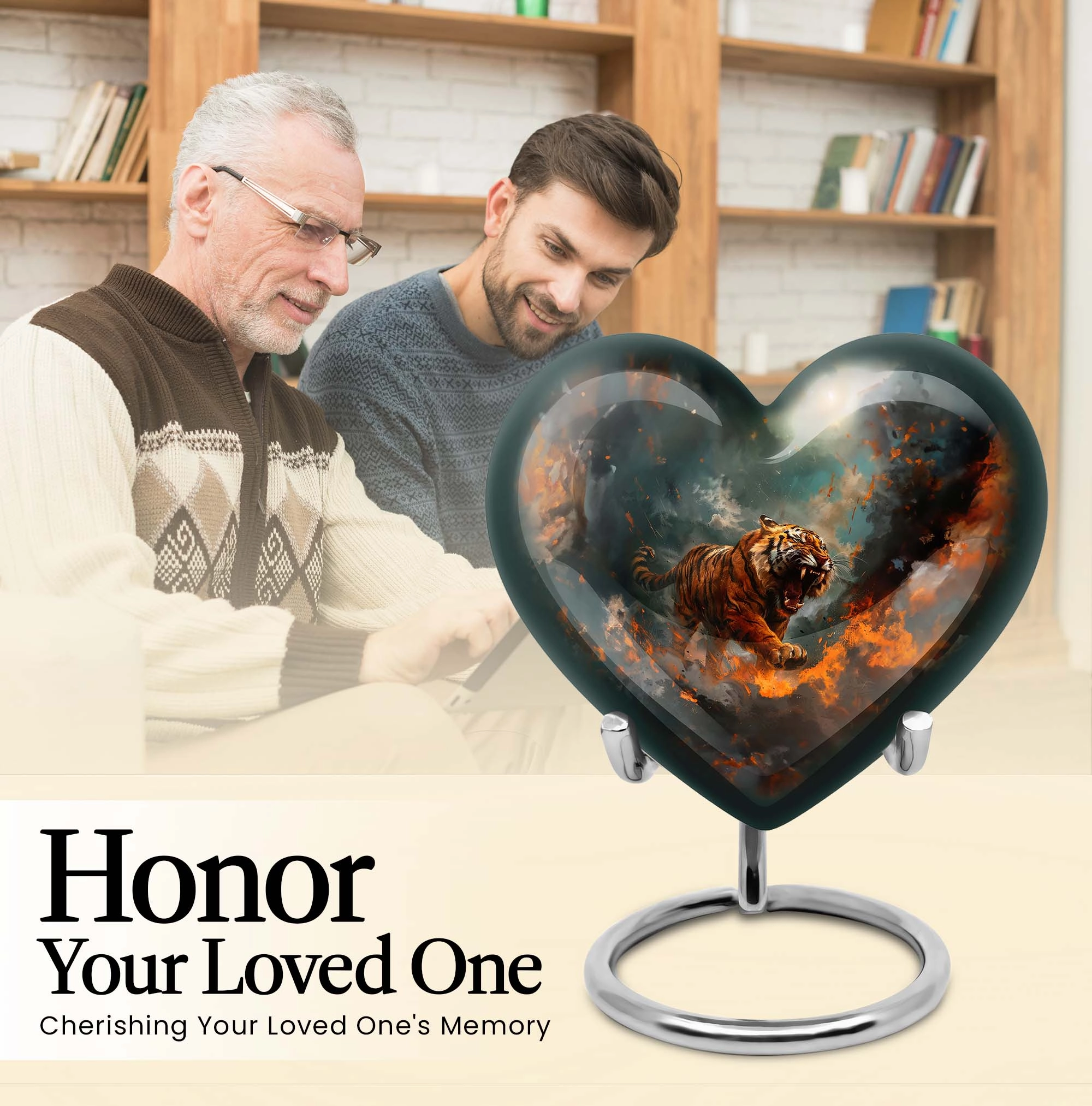 Majesty Tiger Cremation Urn - Lasting Tribute for Adult Male