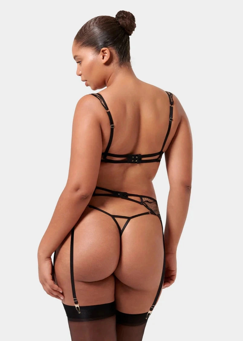 Marabel Thong (Black/Sheer)