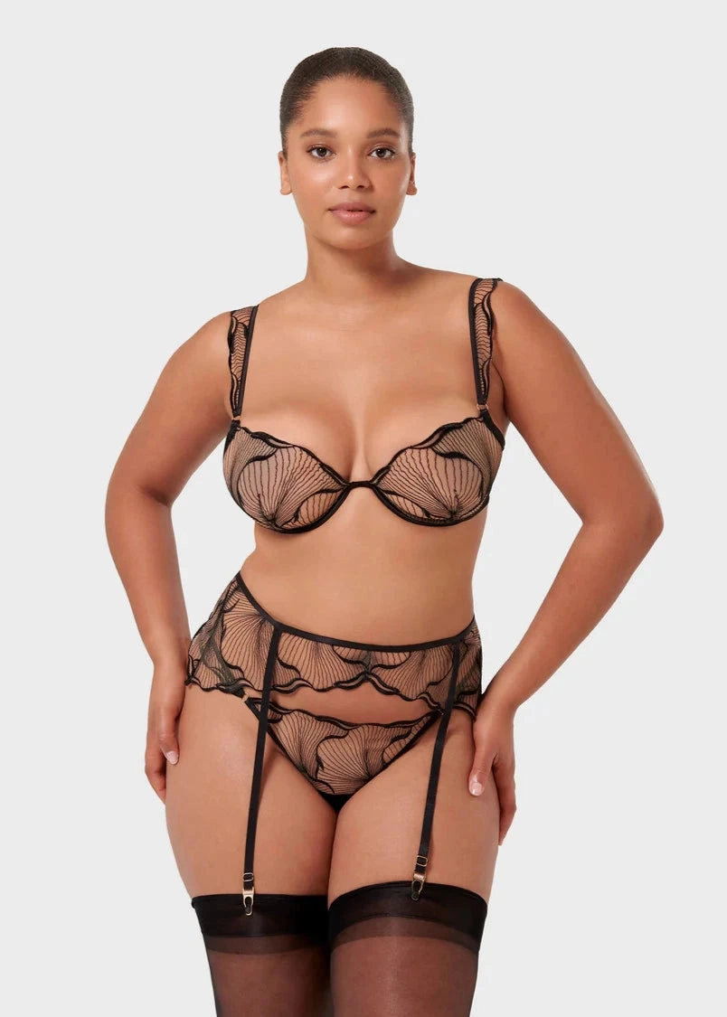 Marabel Thong (Black/Sheer)
