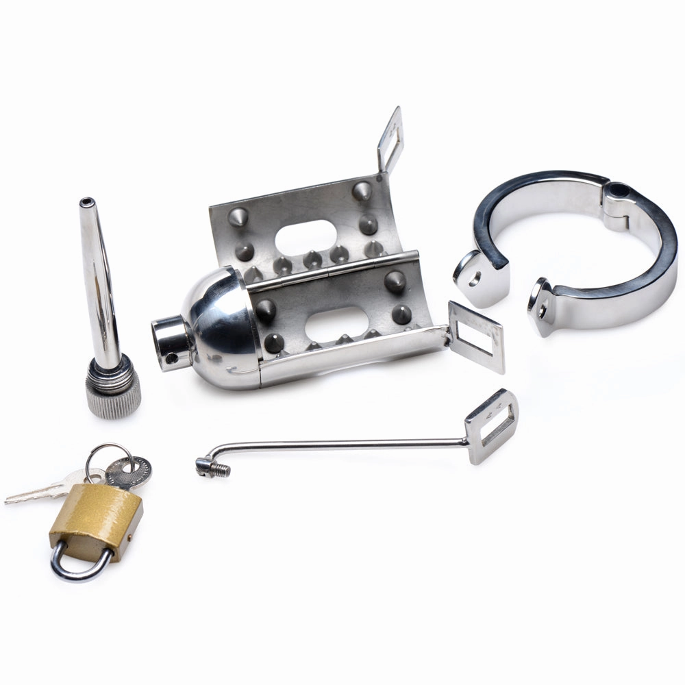 Master Series - Spiked Chamber Chastity Cage