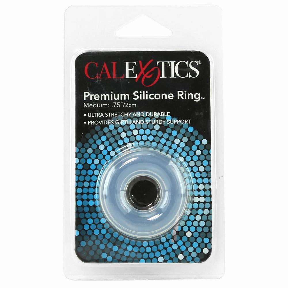 Medium Premium Silicone Cock Ring in Clear