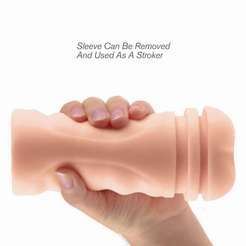 Mega Grip Squeezable Vibrating Pussy Stroker