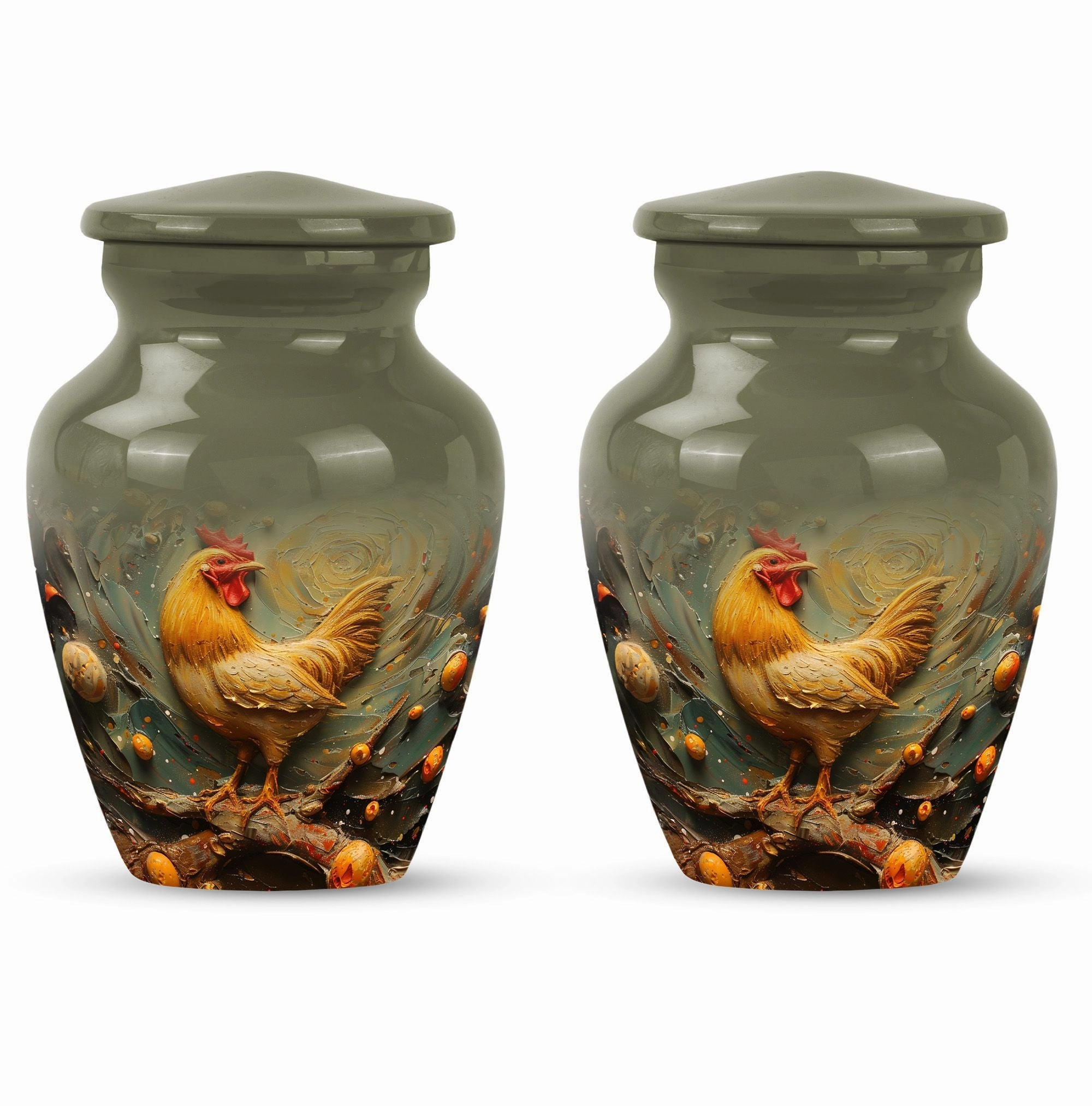 Memorial Farewell Chicken Urn - Suitable for Adult Remains,