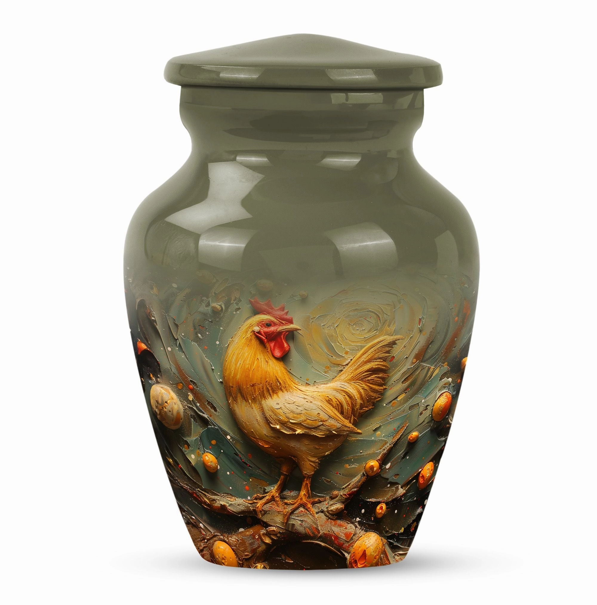 Memorial Farewell Chicken Urn - Suitable for Adult Remains,