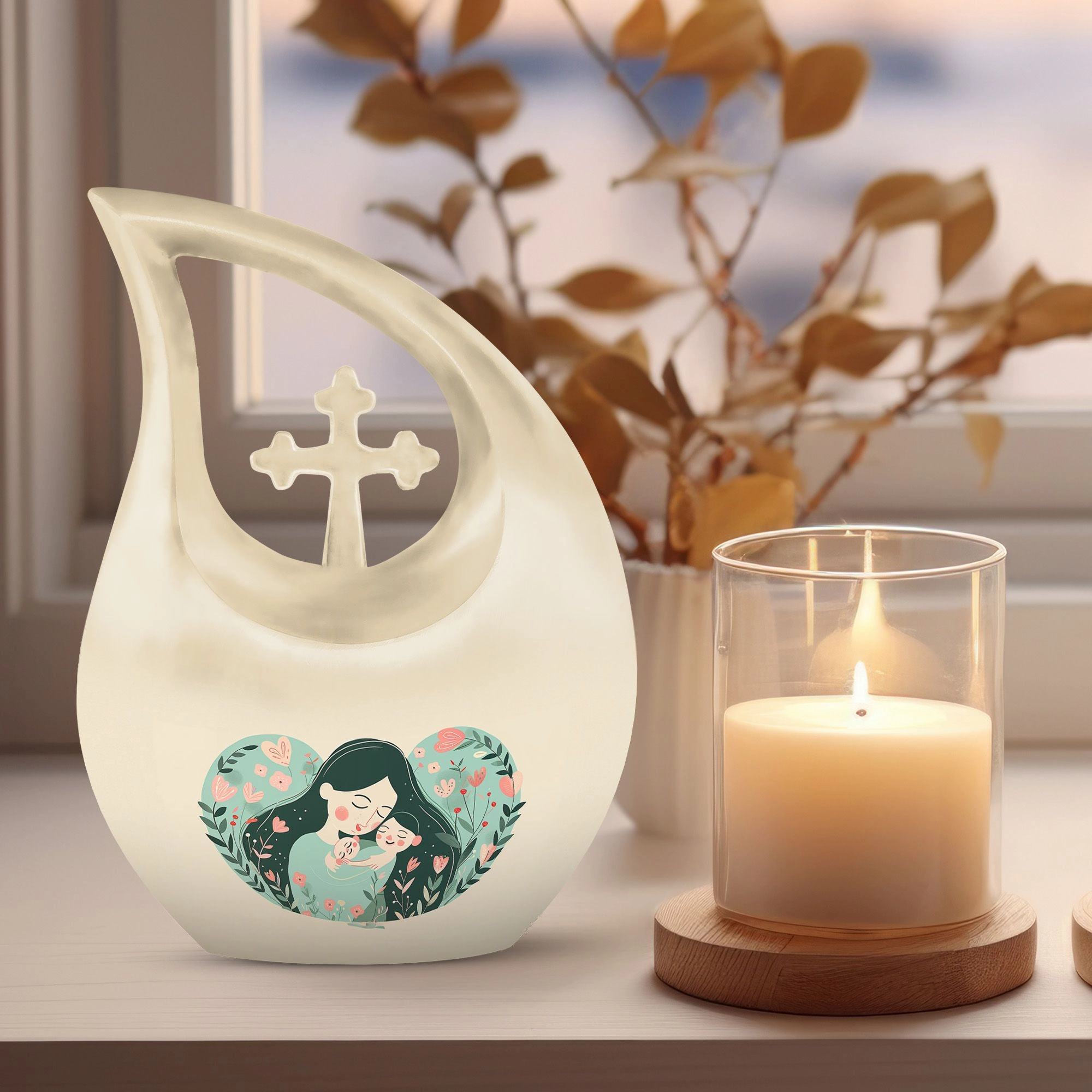 Mother Urn -Adult Cremation Urn For Human Ashes Remans