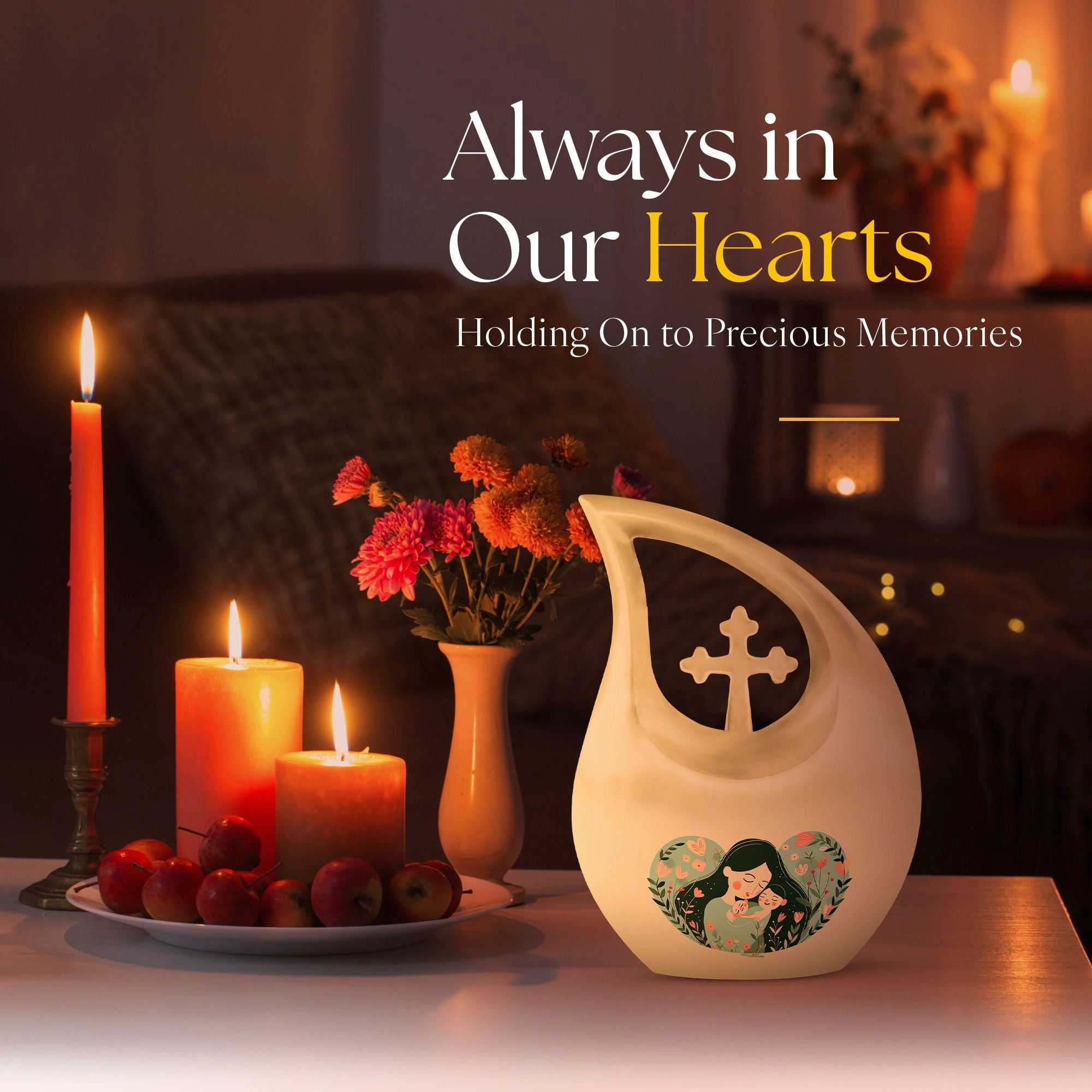 Mother Urn -Adult Cremation Urn For Human Ashes Remans