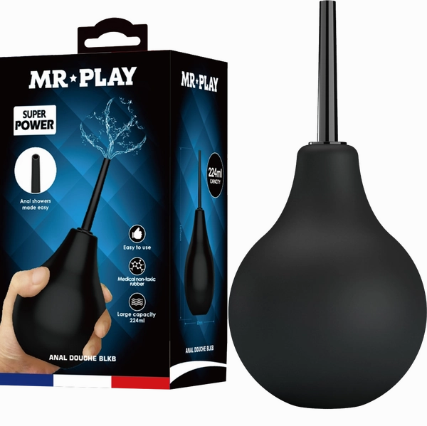 Mr Play Anal Douche Black Bulb