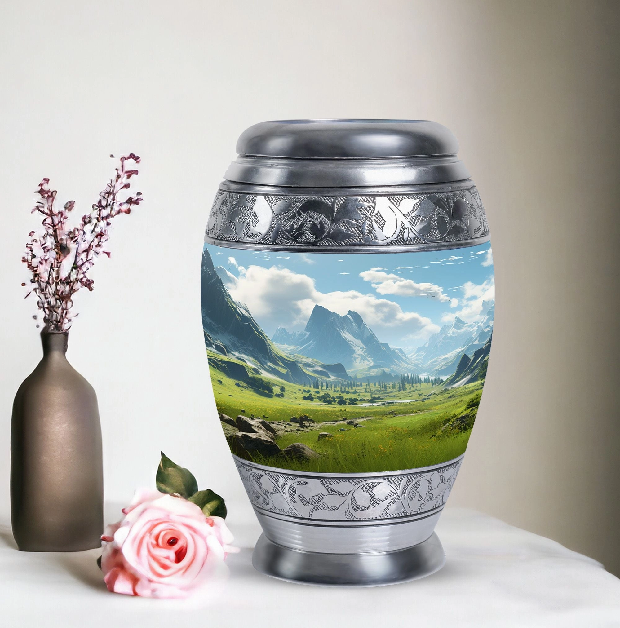 Ocean Waves Elegant Burial Urns for Adult Human Ashes