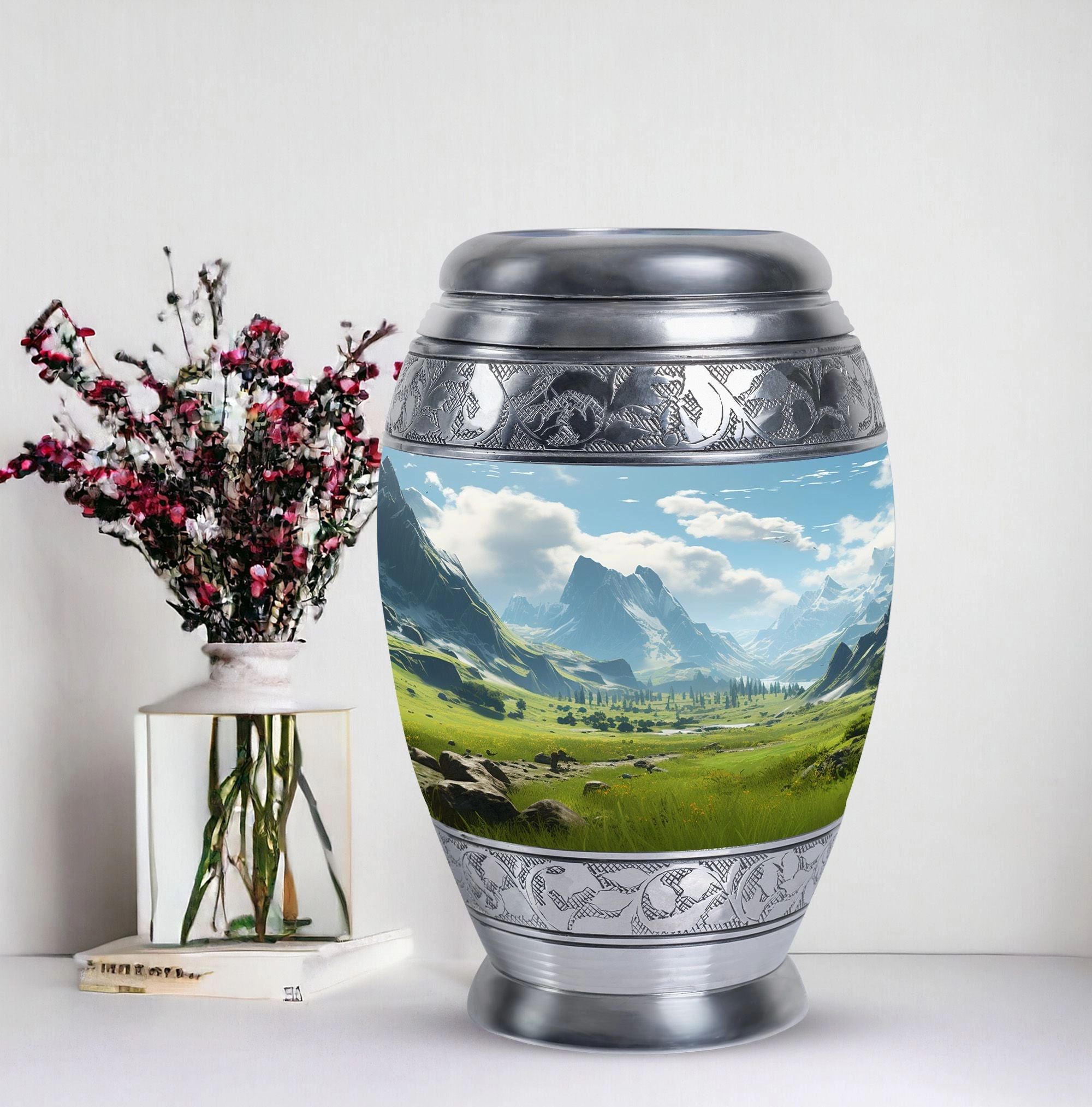 Ocean Waves Elegant Burial Urns for Adult Human Ashes