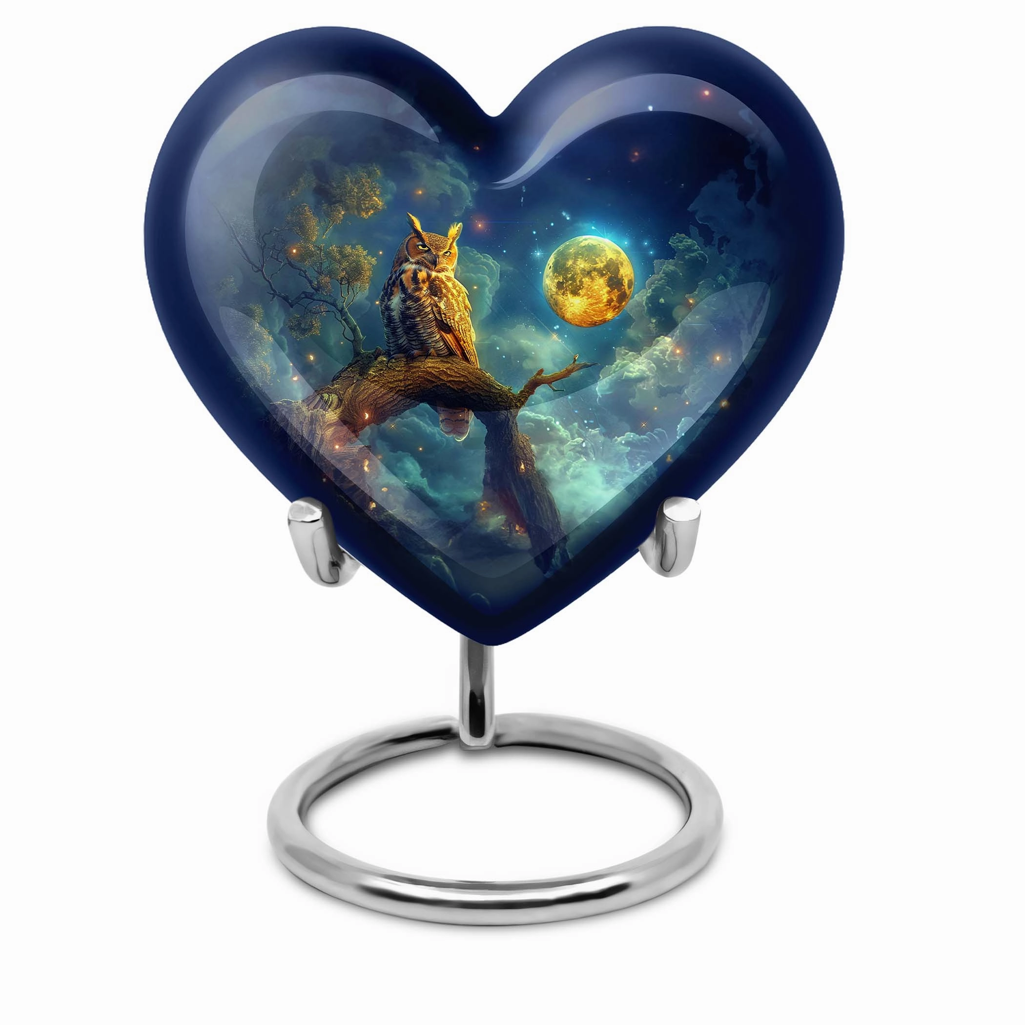 Owl Cremation Urn: Memorial Urn for Adult Male Ashes