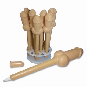 Pecker Pen Novelty Rubber Penis Pen