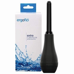 Perfect Fit - Ergoflo Extra Anal Douche (Black)