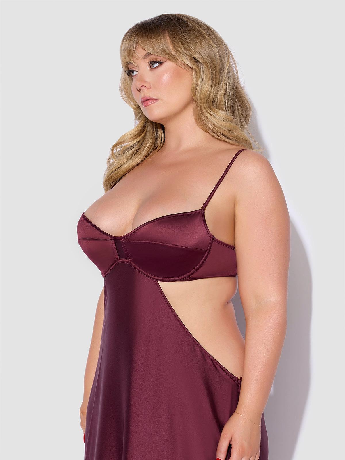 Petra Satin Monowire Cutout Gown