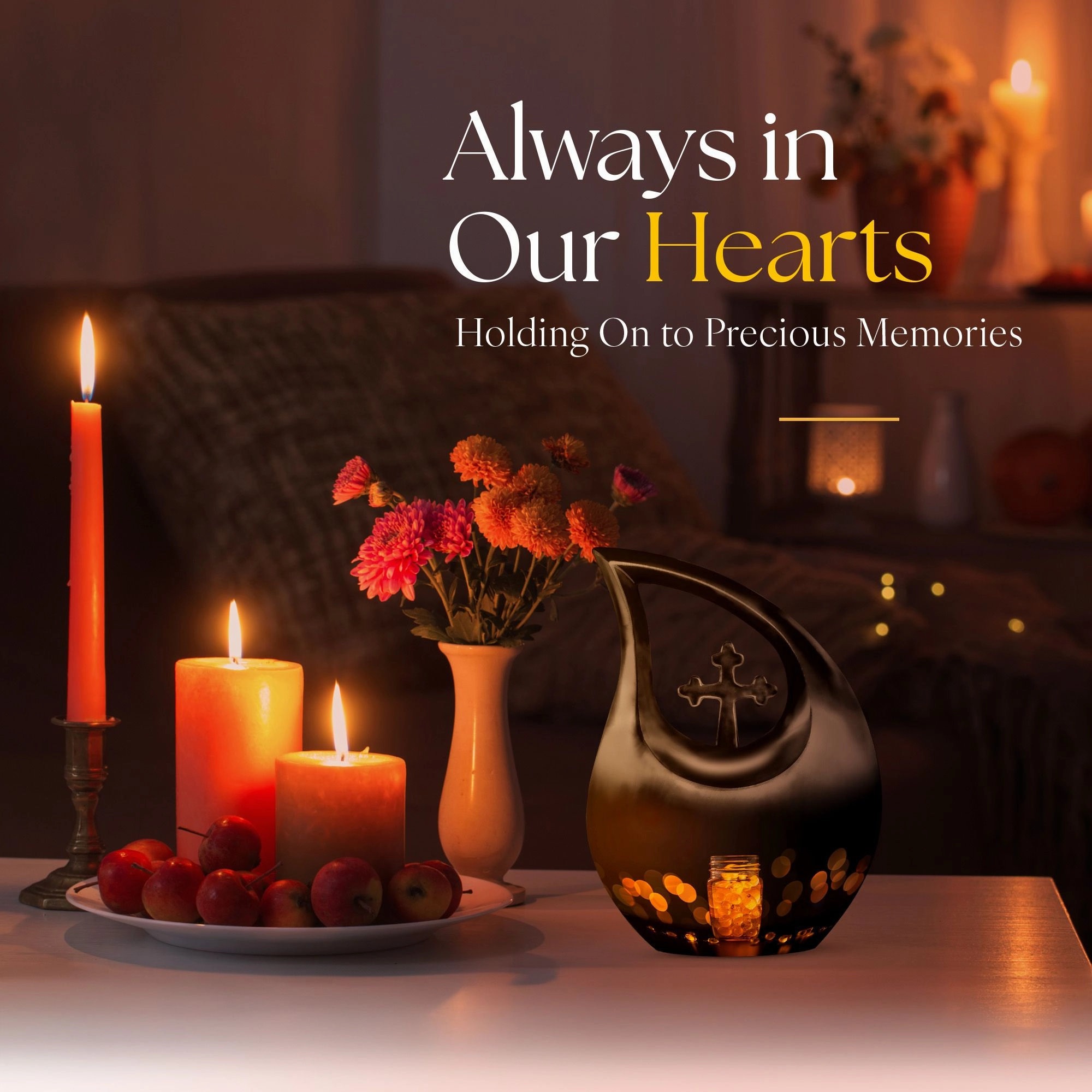 Pot Urn :  Container For Cremated Adult Human Ashes