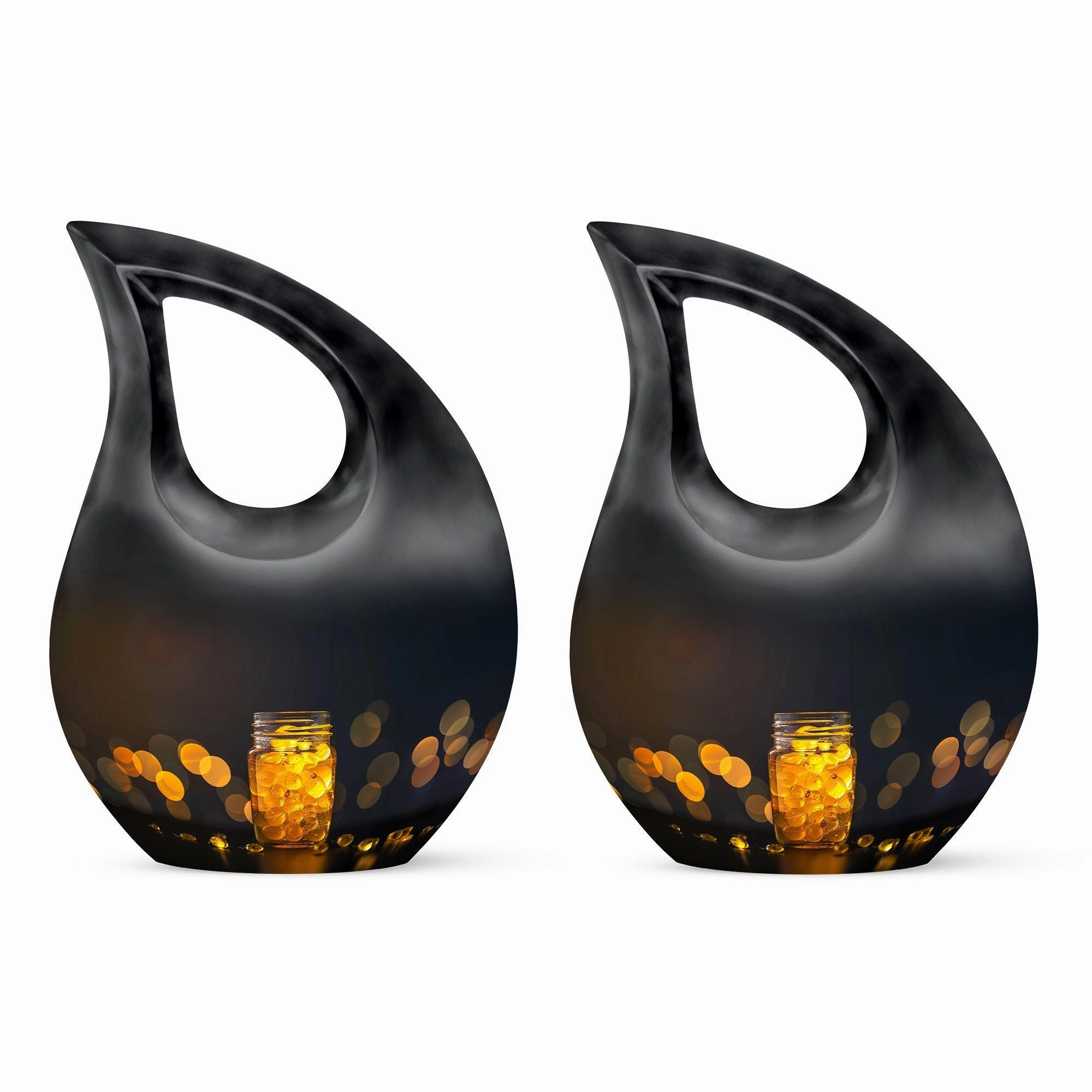 Pot Urn :  Container For Cremated Adult Human Ashes
