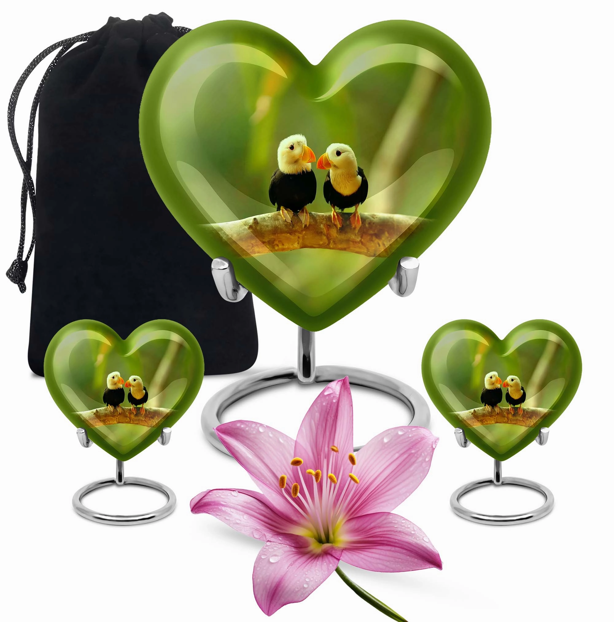 Puffin Bird Tribute - Exquisite Adult Cremation Urn For Ashes