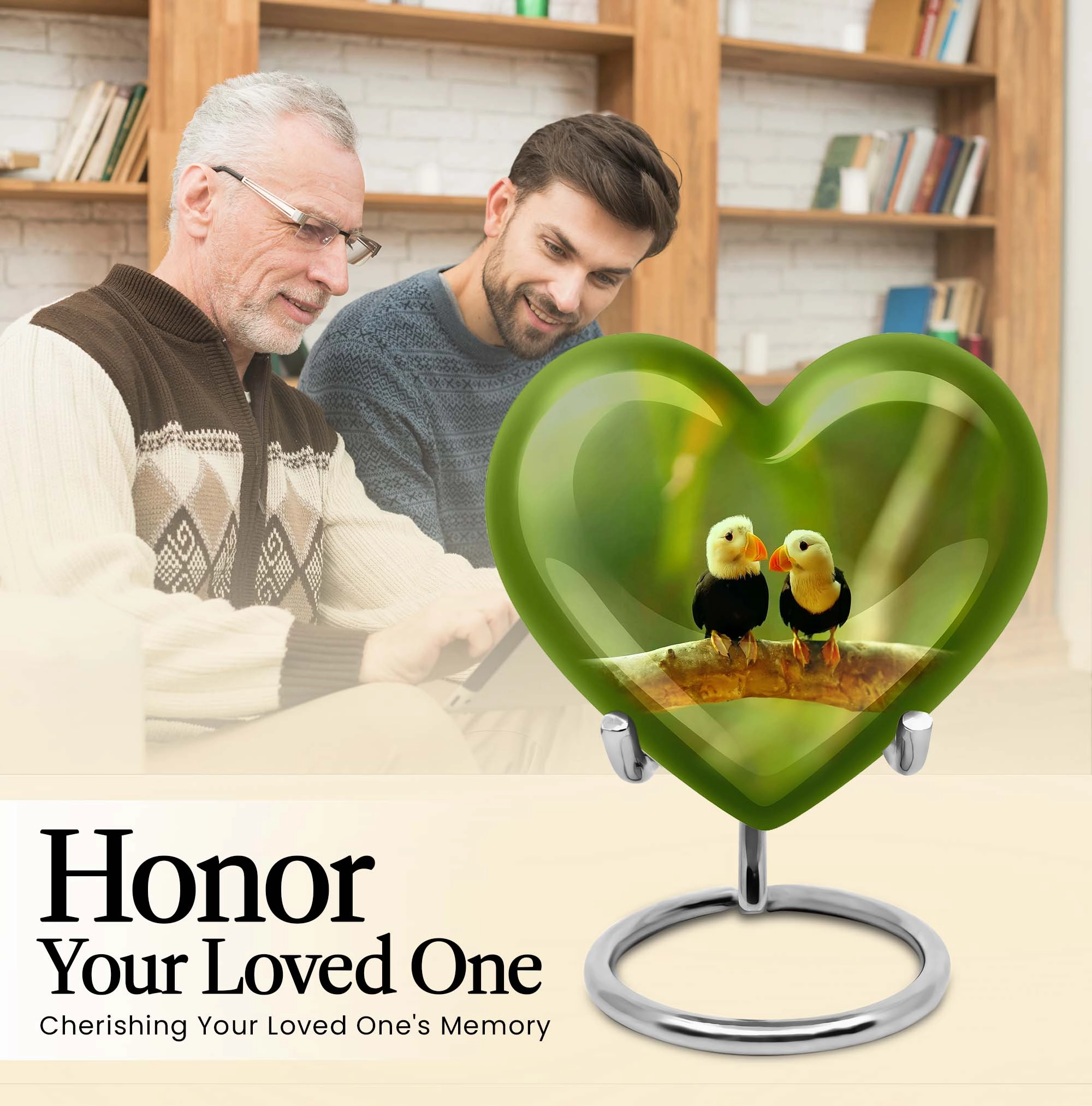 Puffin Bird Tribute - Exquisite Adult Cremation Urn For Ashes