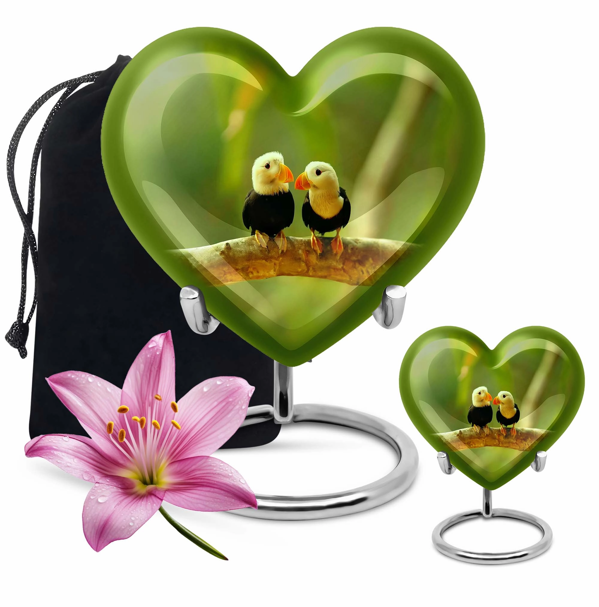 Puffin Bird Tribute - Exquisite Adult Cremation Urn For Ashes