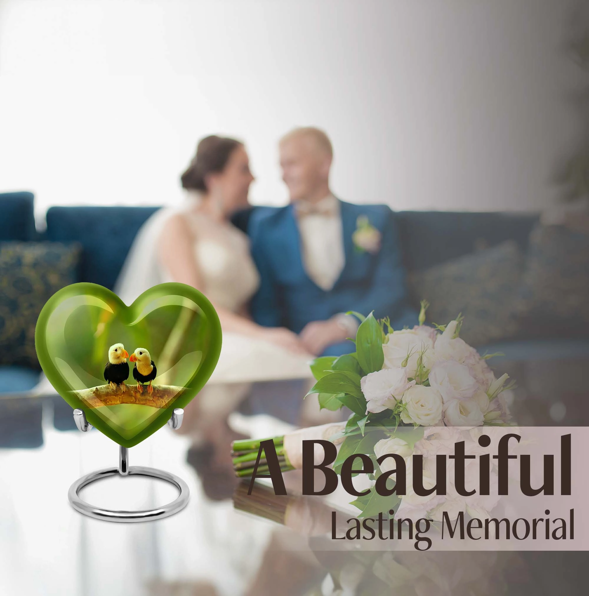 Puffin Bird Tribute - Exquisite Adult Cremation Urn For Ashes