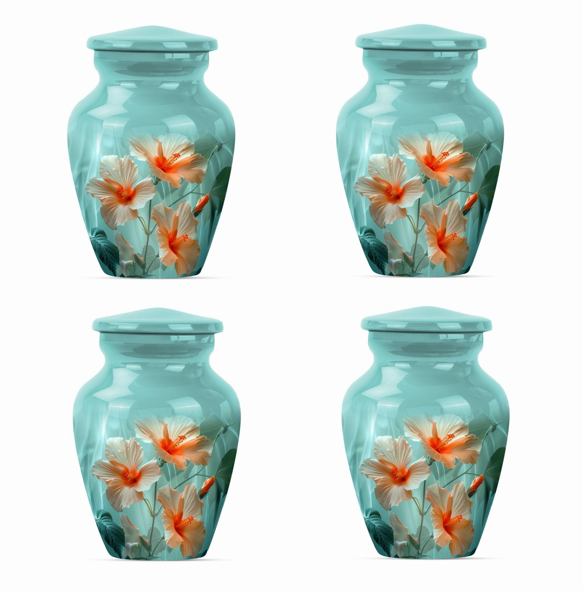 Purple Meadow Tribute - Flower & Burial Urn for Human Remembrance
