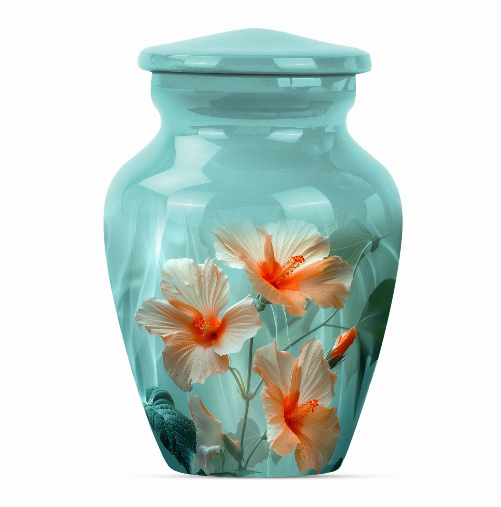 Purple Meadow Tribute - Flower & Burial Urn for Human Remembrance