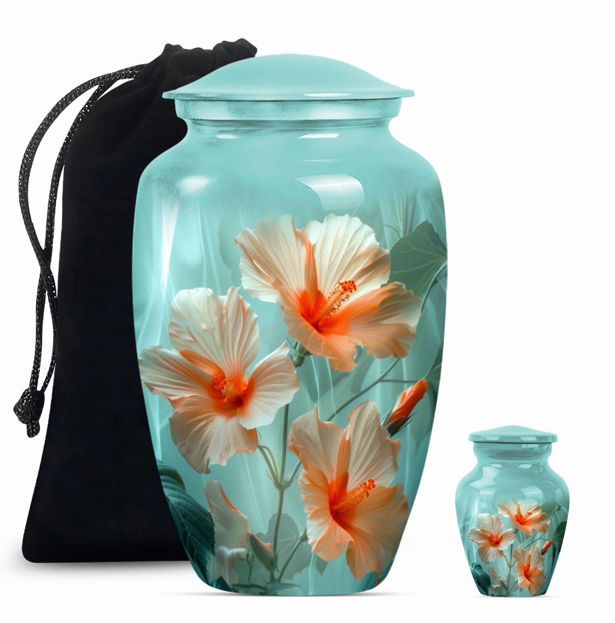 Purple Meadow Tribute - Flower & Burial Urn for Human Remembrance