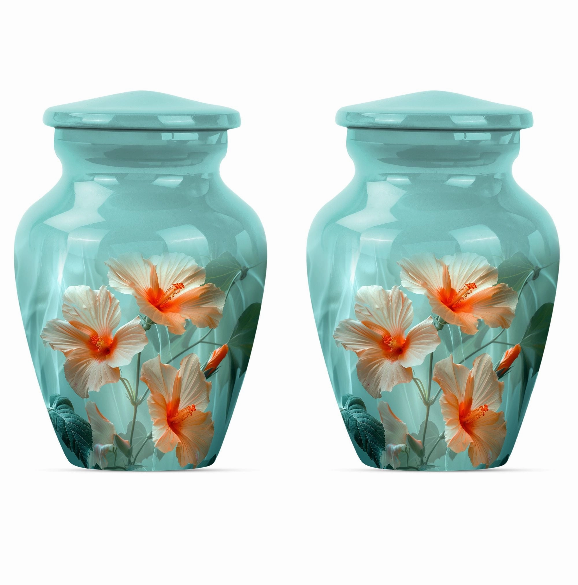 Purple Meadow Tribute - Flower & Burial Urn for Human Remembrance