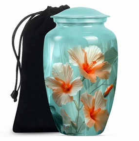 Purple Meadow Tribute - Flower & Burial Urn for Human Remembrance