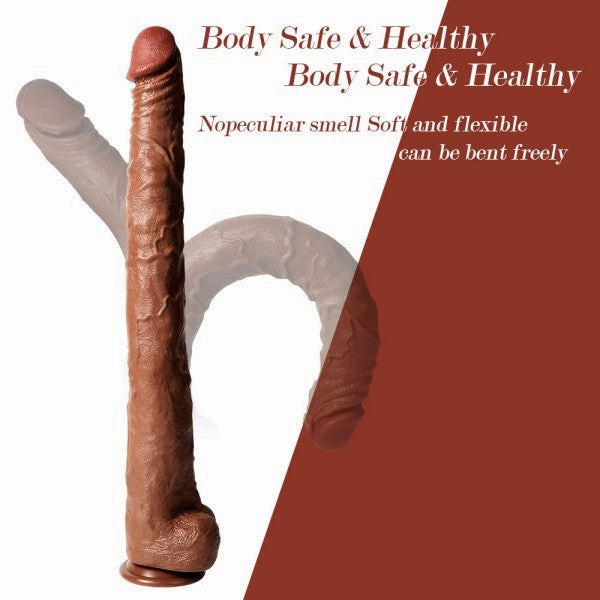 Realistic Anal Dildo 22" Super Long Dildos with Suction Cup Butt Plug Adult Sex Toy 【US Stock Available Only】