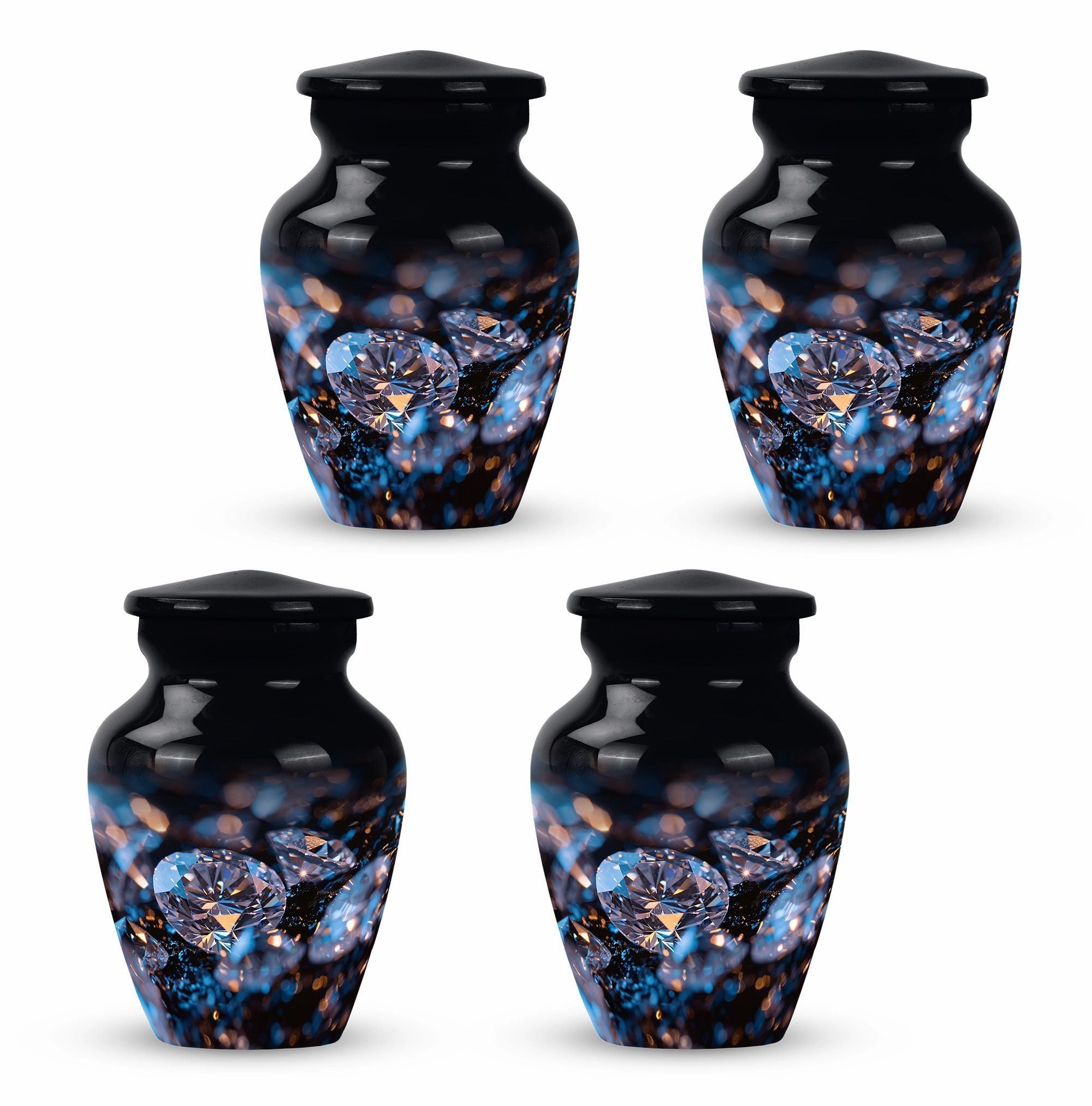 Remembrance Radiance: Diamond Cremation Urn for Adult Males