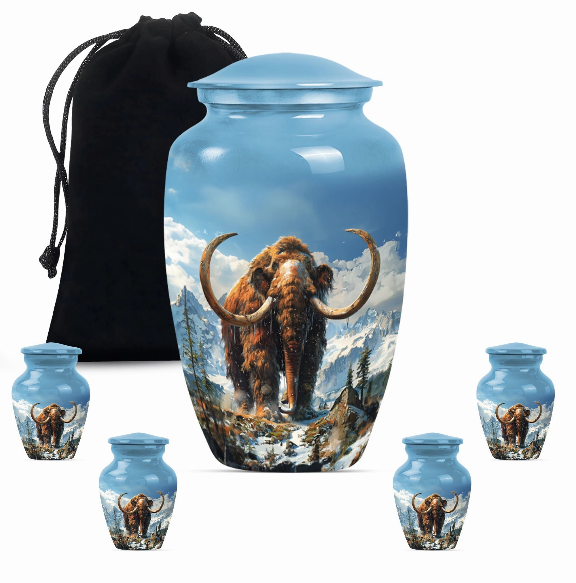 Resplendent Memorial Mammoth Urn - Affectionate Homage