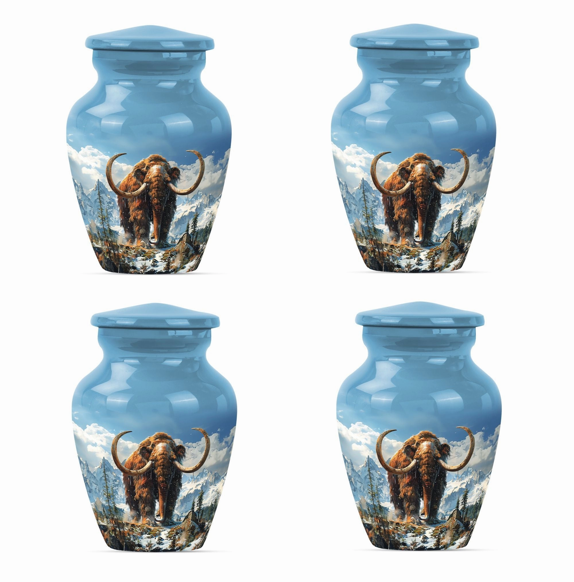 Resplendent Memorial Mammoth Urn - Affectionate Homage