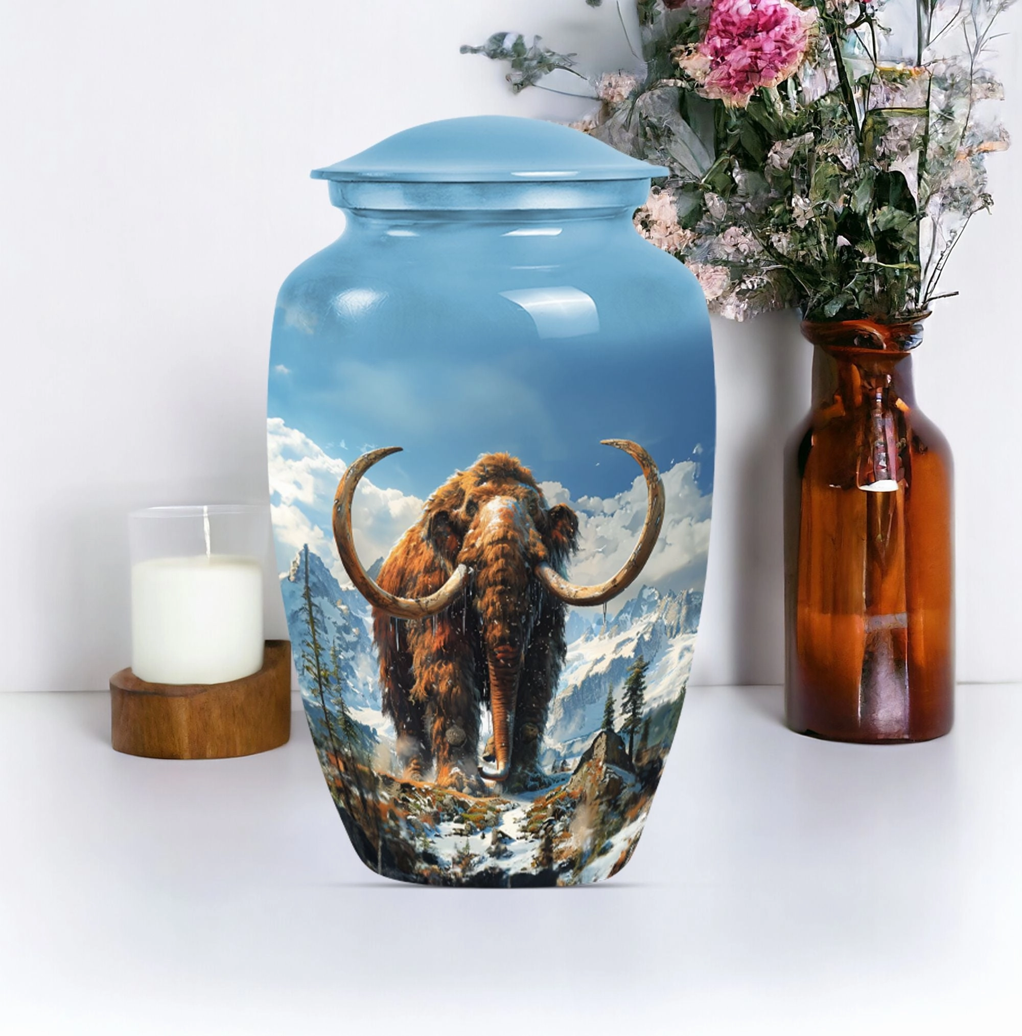 Resplendent Memorial Mammoth Urn - Affectionate Homage