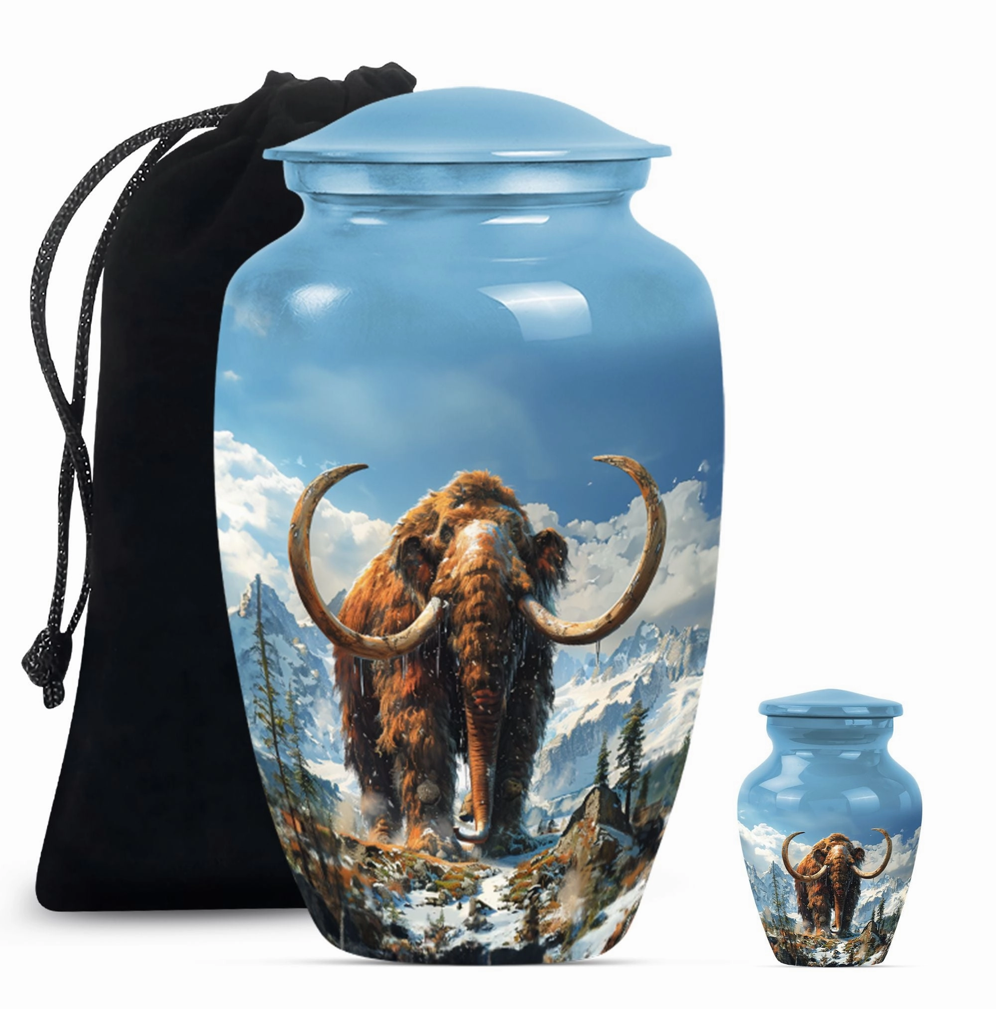 Resplendent Memorial Mammoth Urn - Affectionate Homage