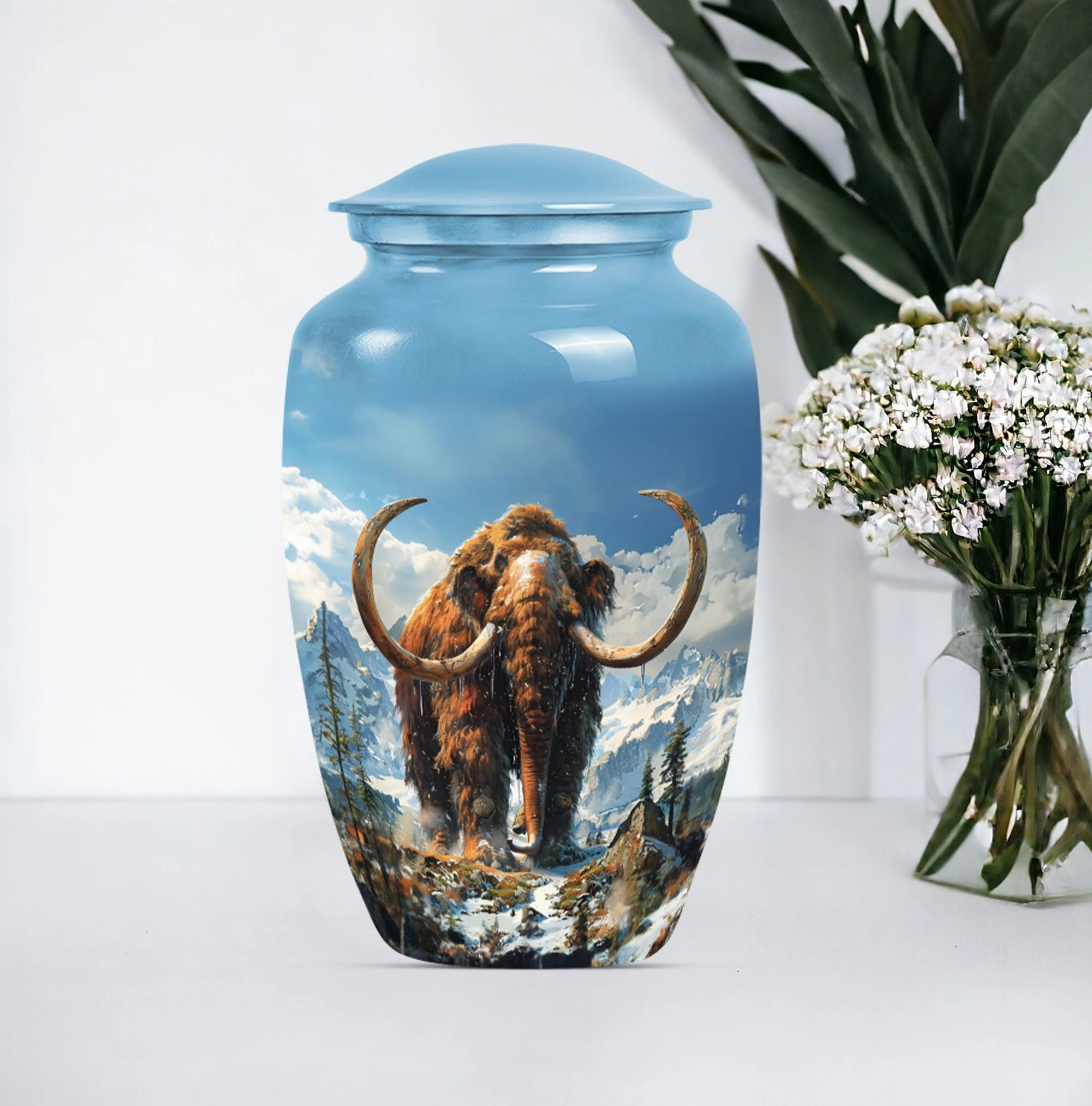 Resplendent Memorial Mammoth Urn - Affectionate Homage
