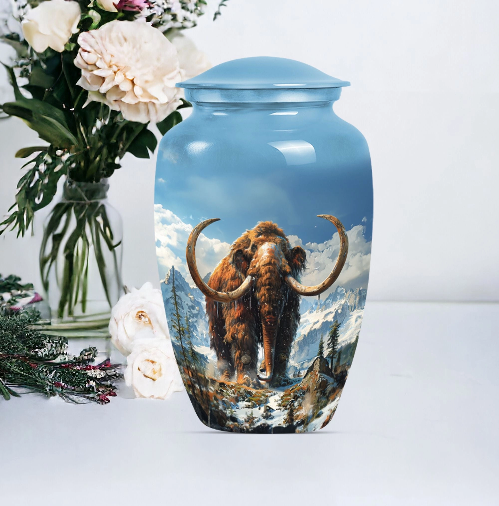 Resplendent Memorial Mammoth Urn - Affectionate Homage