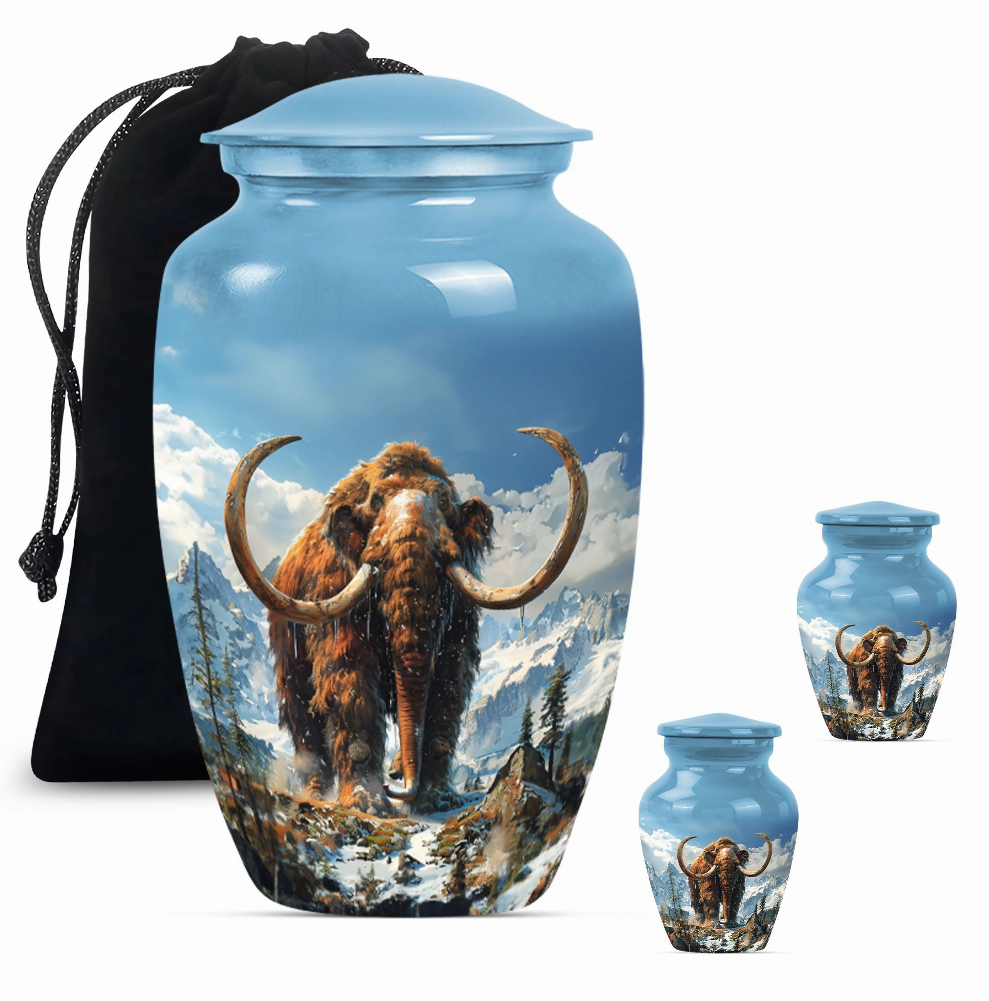 Resplendent Memorial Mammoth Urn - Affectionate Homage