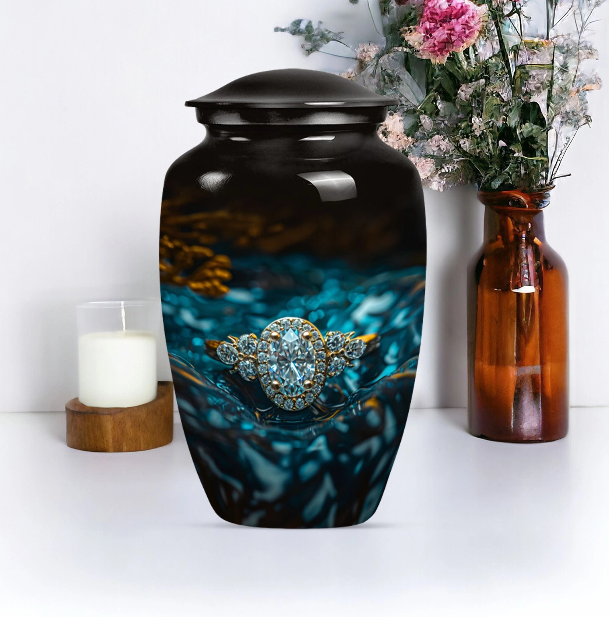 Ring Urn: Cherished Remembrance in Aluminum for Lasting Tributes