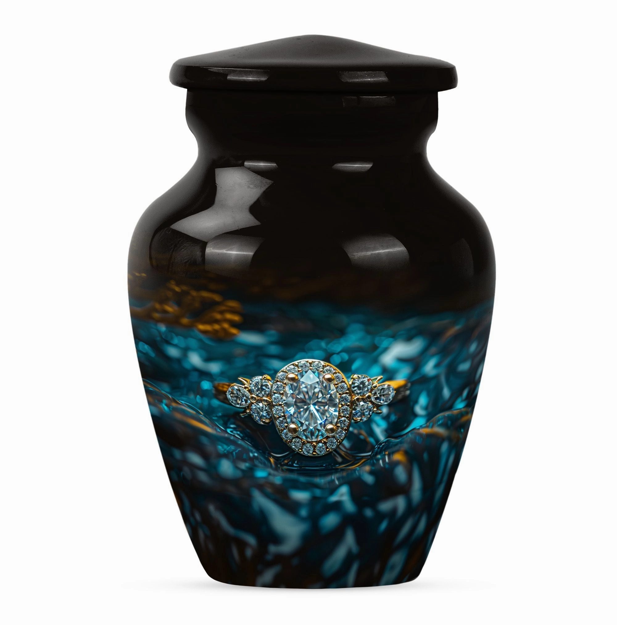Ring Urn: Cherished Remembrance in Aluminum for Lasting Tributes