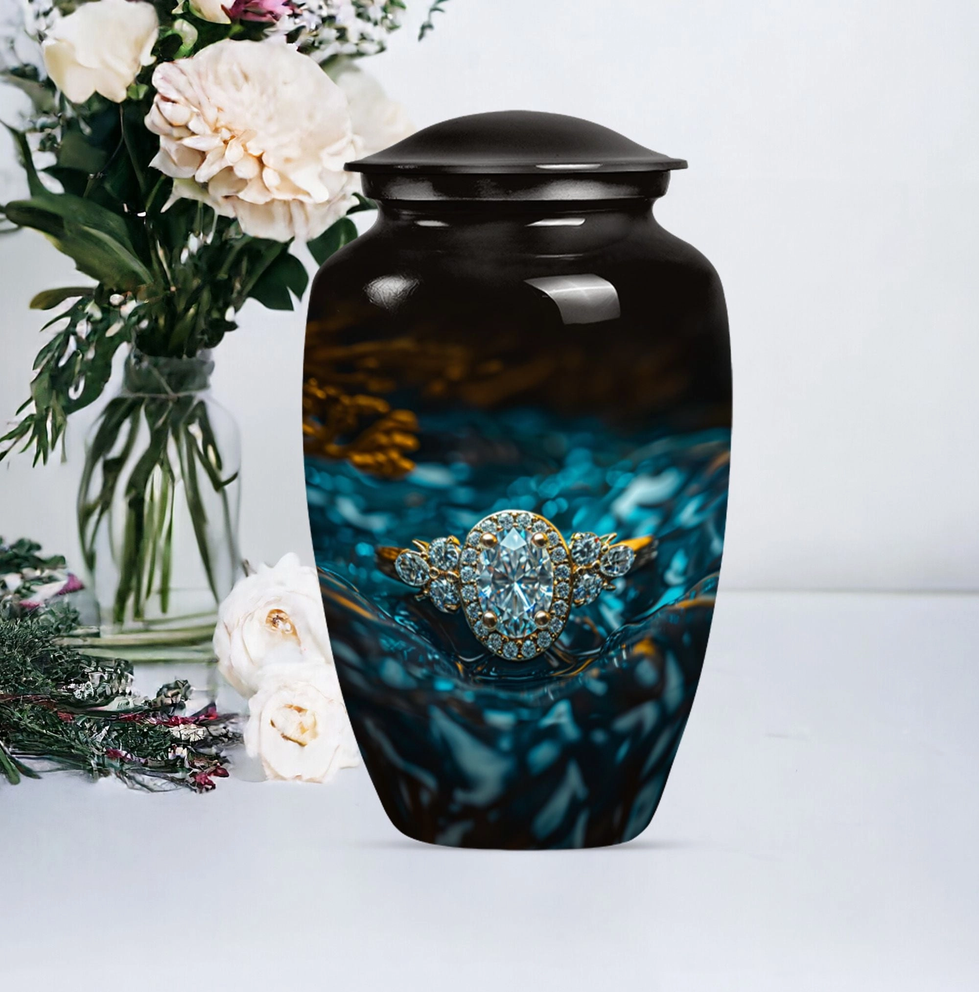 Ring Urn: Cherished Remembrance in Aluminum for Lasting Tributes