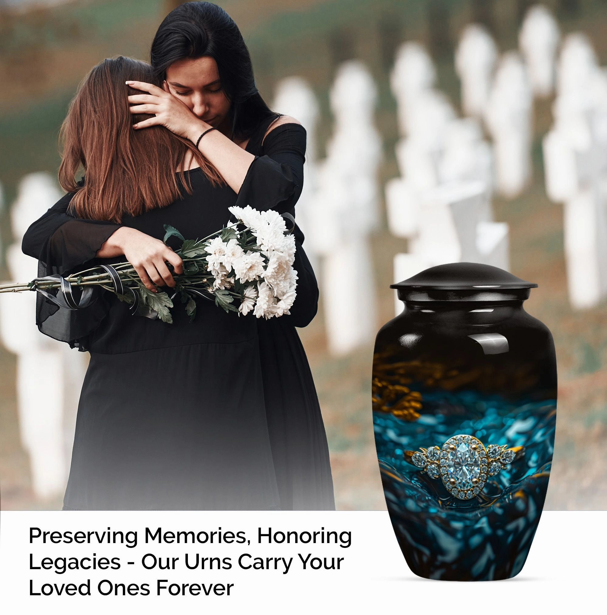 Ring Urn: Cherished Remembrance in Aluminum for Lasting Tributes