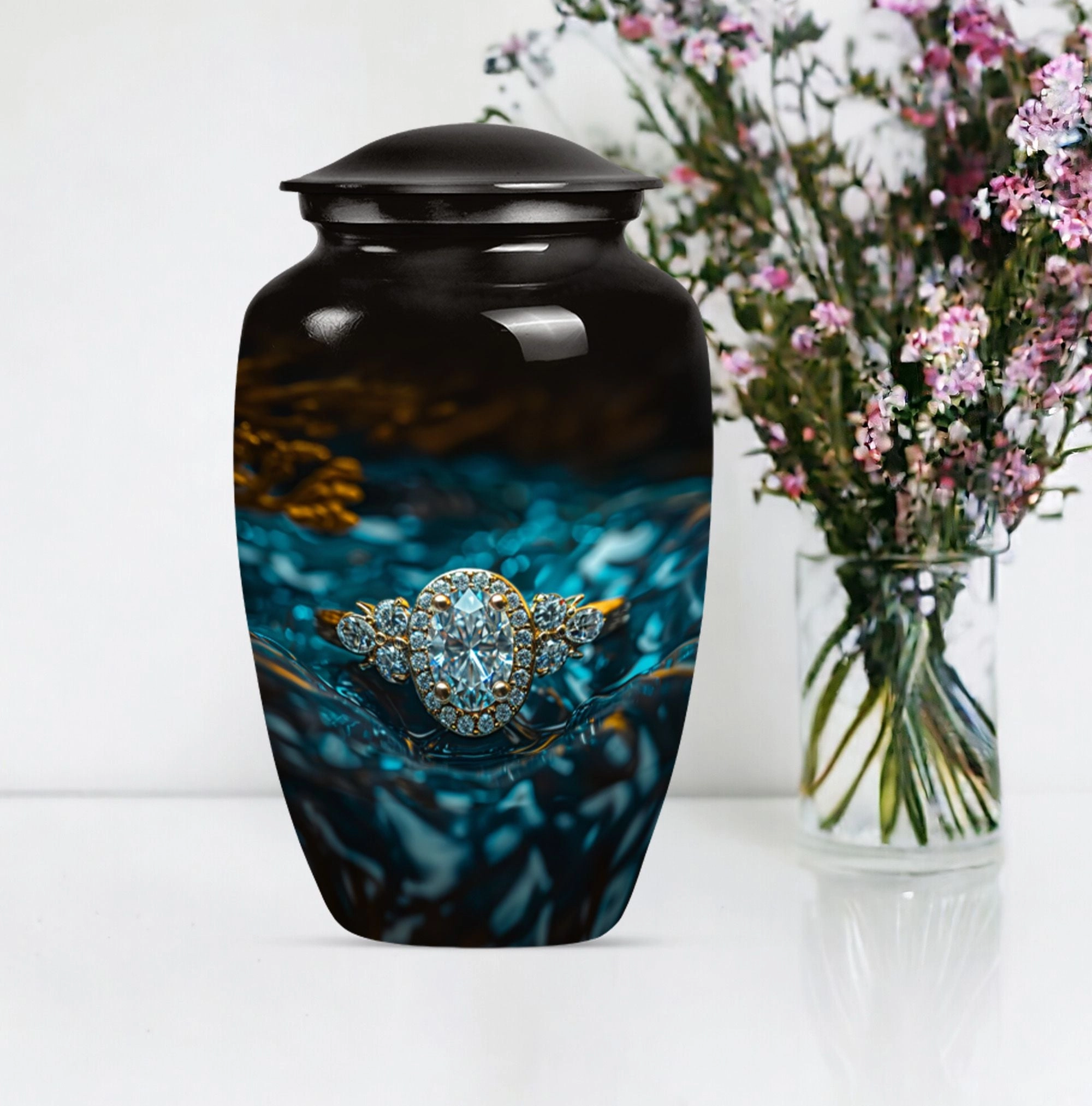 Ring Urn: Cherished Remembrance in Aluminum for Lasting Tributes