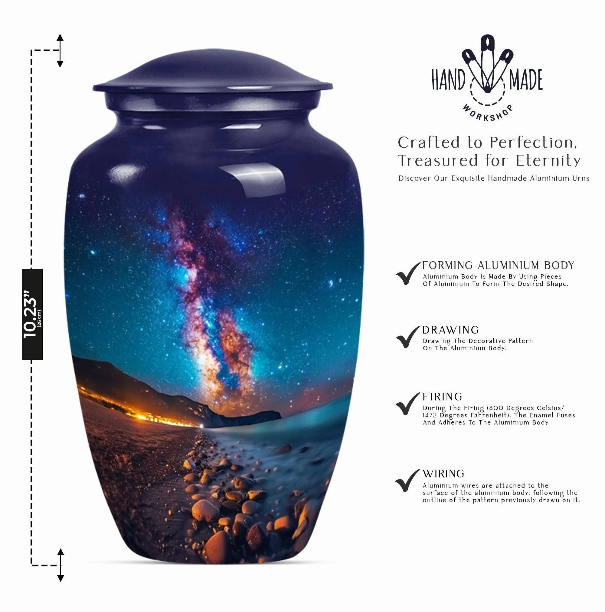 Rise Eternity MilkyWay: Honourable Rest Abstract Adult Urn