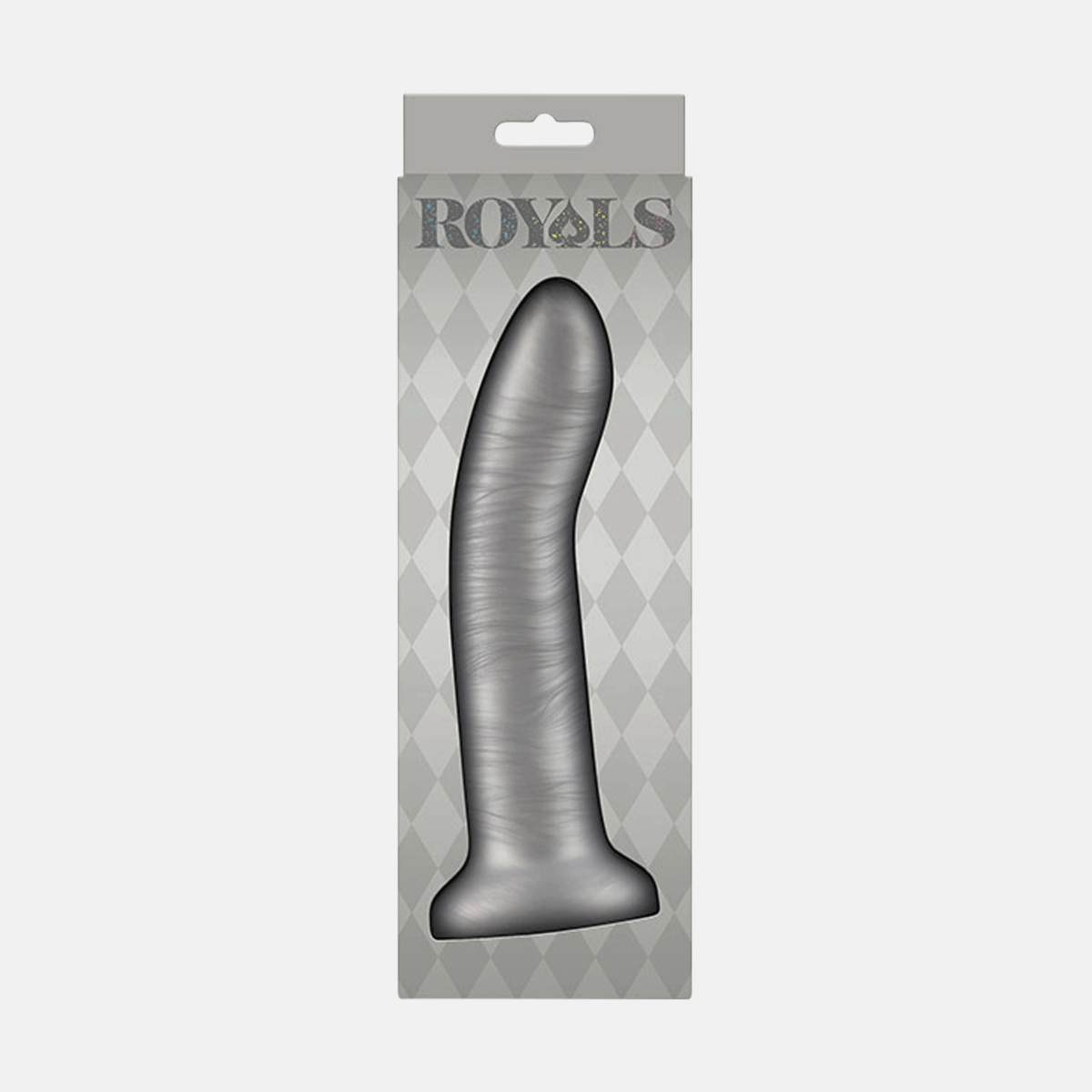 Royals Charlie Non Vibrating Dildo 7 inch/17.8cm - Metallic Champagne