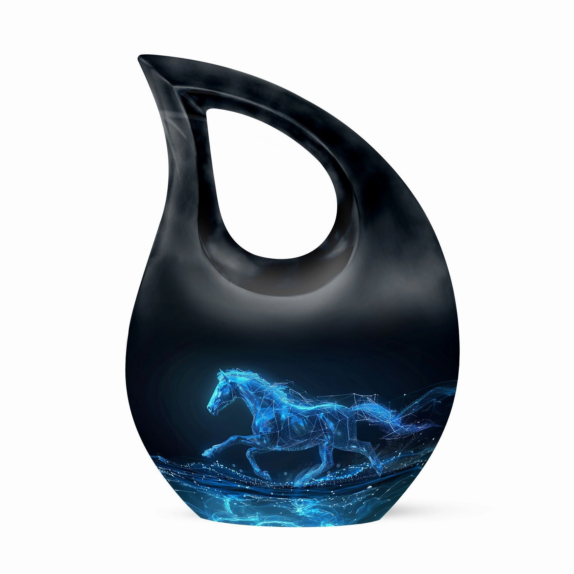 Running Horse Memorial Urn for Cremated Adult Human Ashes Remains